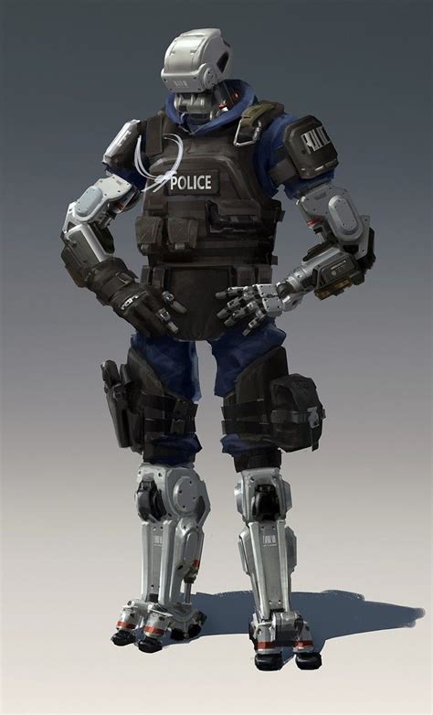 Police Officer Robots Concept Futuristic Robot Cool Robots