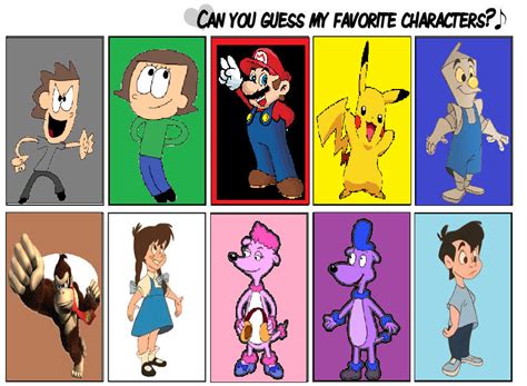 Can You Guess My Favorite Characters My Version By