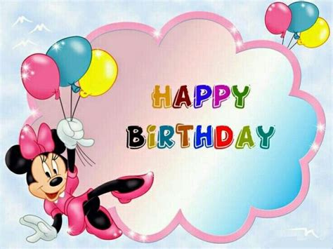 Minnie Mouse Saying Happy Birthday