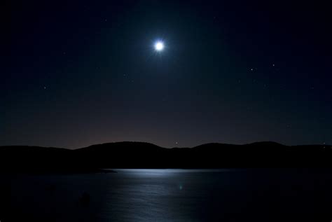 Wallpaper Blue Espana Moon Lake Azul Night Stars Lago Star