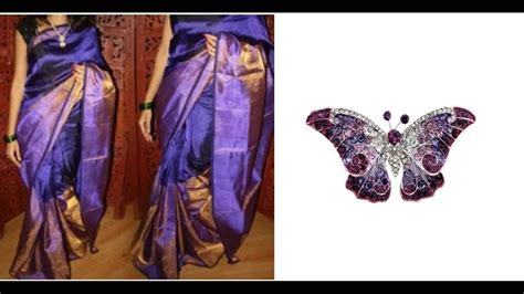 New Model Colourful Saree Pins Youtube