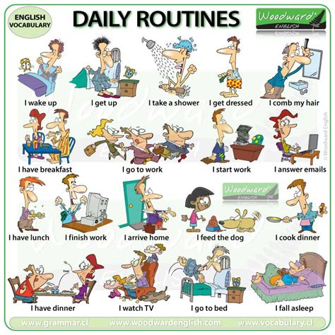Daily Routines In English Woodward English Woodward English English