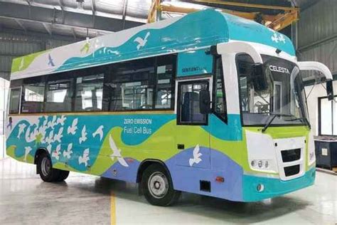 Indias First Green Hydrogen Fuel Cell Bus Hits Delhi Roads Ganga