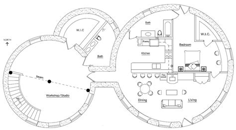 Custom Roundhouse Cluster Round House Tiny House Floor Plans House