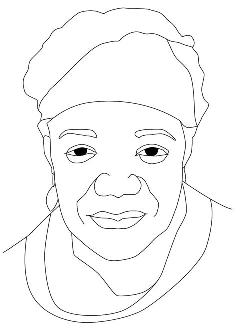 Maya Angelou To Color Coloring Page Free Printable Coloring Pages For