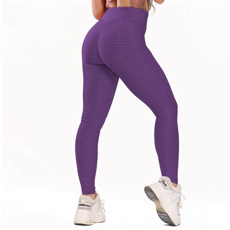 Fittoo FITTOO High Waist Textured Workout Leggings Booty Scrunch Yoga