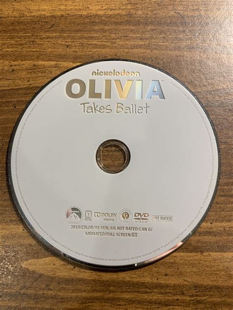Olivia Olivia Takes Ballet Dvd 2010 Nickelodeon Disc Only Free