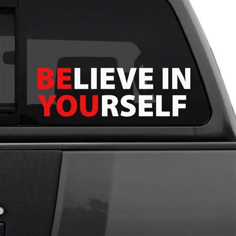 Jual Sticker Stiker Quetos Believe In Yourself Percaya Pada Diri