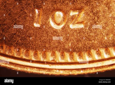 Micro Photo Of A Gold Coin Stock Photo Alamy