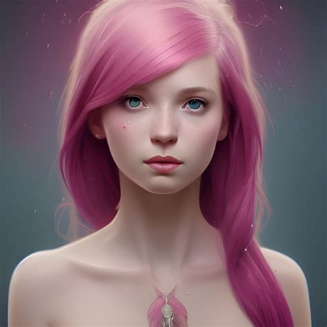 3d Beautiful Girl With Pink Hair Ai Generated Artwork Nightcafe Creator