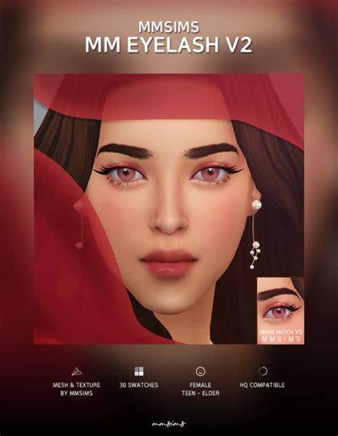 Eyelash Maxis Match V2 At Mmsims Sims 4 Updates