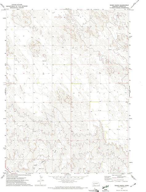 Yellowmaps Buske Ranch Ne Topo Map 124000 Scale 75 X 7