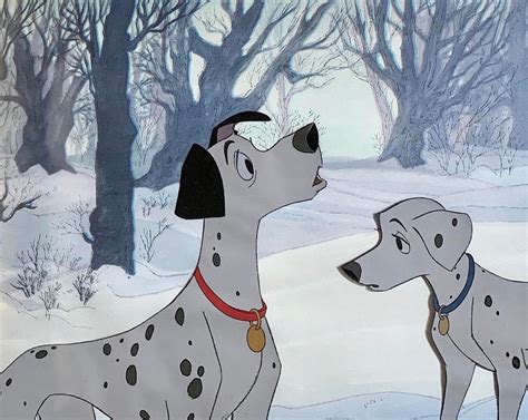 Original Production Animation Cels Of Pongo And Perdita From One