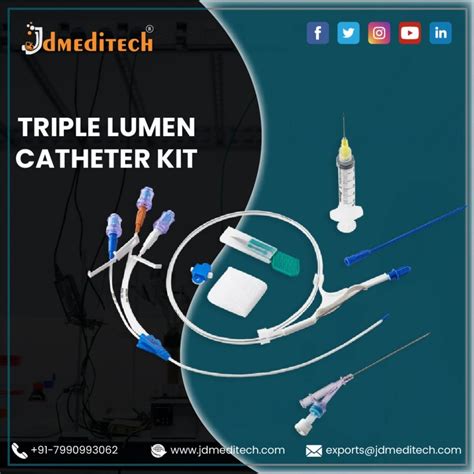 Silicone Triple Lumen Dialysis Catheter Kit For Hospital At Rs 250 In