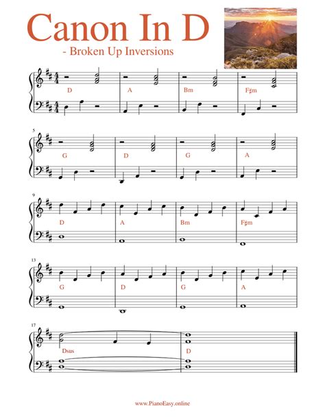 This version has my favorite fingering. Canon In D - lesson 68 sheet music for Piano download free in PDF or MIDI