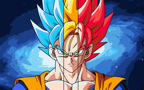 Download Wallpapers Goku 4k Fan Art Dragon Ball Super Manga Dbs