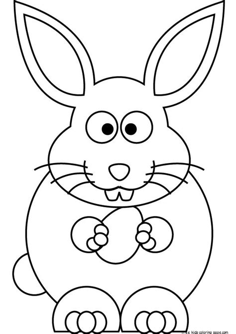 Printable Easter bunny coloring sheet - Free Printable Coloring Pages