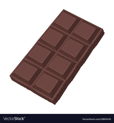 Chocolate Icon In Cartoon Style Isolated On White Vector Image