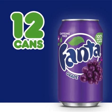 Fanta Grape Caffeine Free Soda Cans 12 Pk 12 Fl Oz Kroger