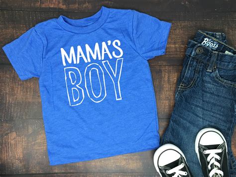 Mamas Boy Tshirt Mommas Boy Kids Shirt Soft Etsy