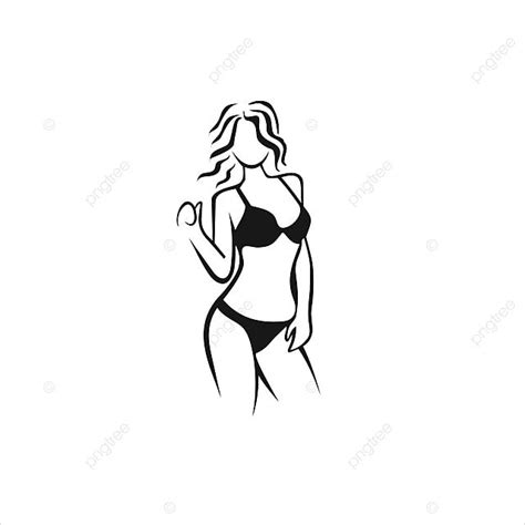 Mulheres De Biquíni Sexy Vector Design De Logotipo PNG Clipart De