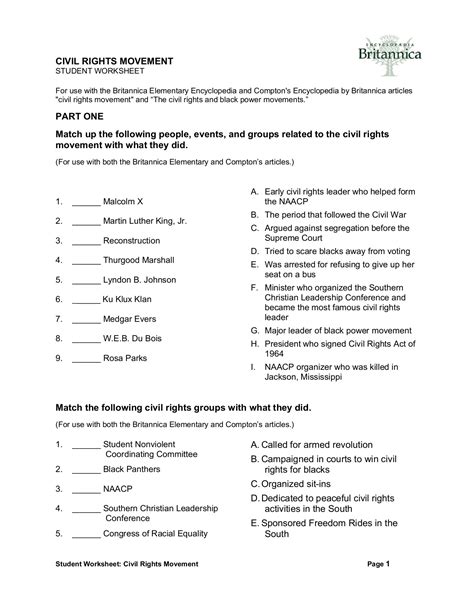 Https://tommynaija.com/worksheet/civil Rights Movement Worksheet Answers