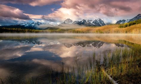 Cloud Lake Reflection Mountain Hd Nature 4k Wallpapers Images