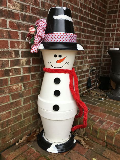My Clay Pot Snowman Fun Christmas Crafts Handmade Christmas Crafts