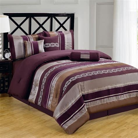 Claudia Purple 11 Piece Comforter Set Queen Size