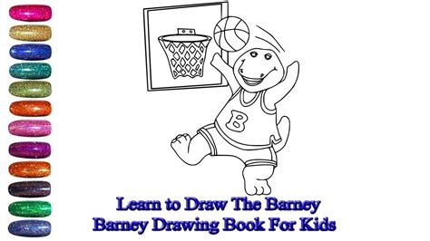 Learn To Draw The Barney Barney Drawing Book For Kids Youtube