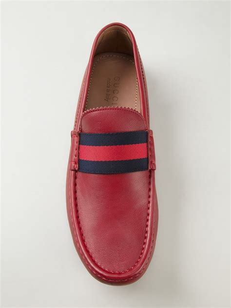 Gucci Driving Shoes In Red For Men Lyst