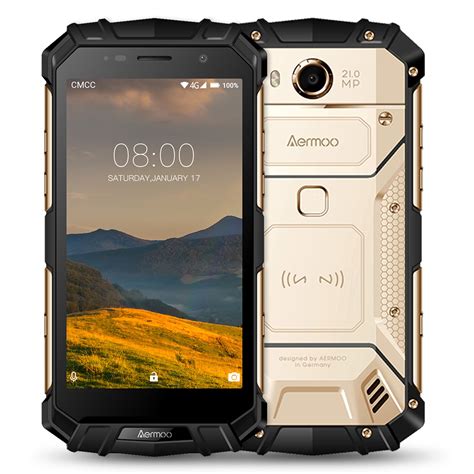 Rugged Smartphone Aermoo M1 Dual Sim Free Mobile Phones Unlocked Ip68