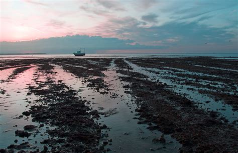 Royalty Free Photo Wide Angle Seascape Shot Captured At Low Tide On