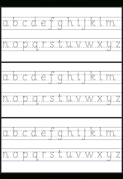 Tracing Small Letters Of The Alphabet