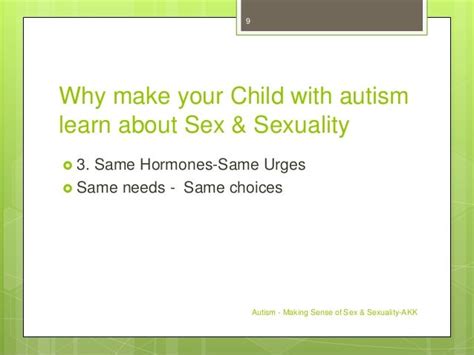Autism And Sexuality