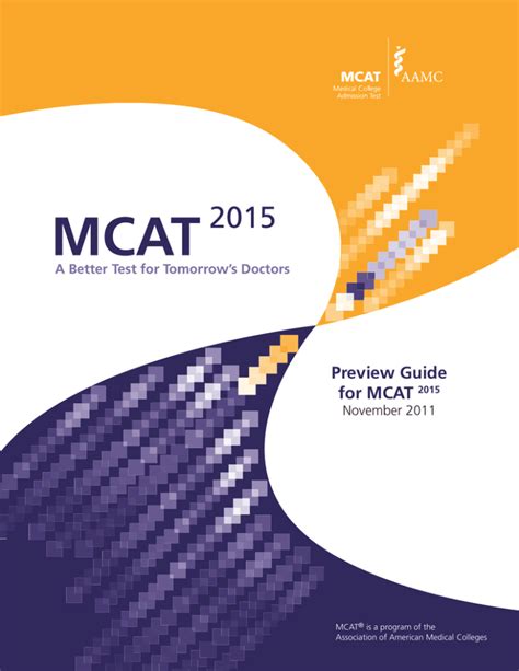 Mcat 2015 Preview Guide For Mcat