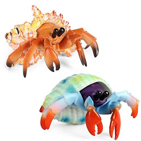 Buy Hiawbon Simulated Sea Life Animals Hermit Crab Figurines Realistic