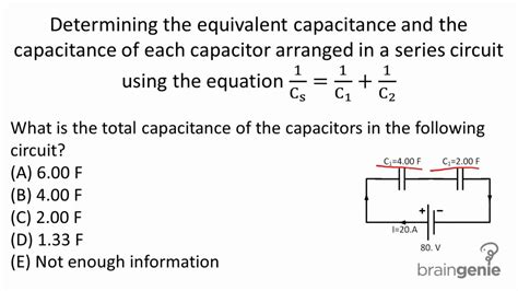 Physics 6321 Determining The Equivalent Capacitance And The Capacitance Of Each Capacitor
