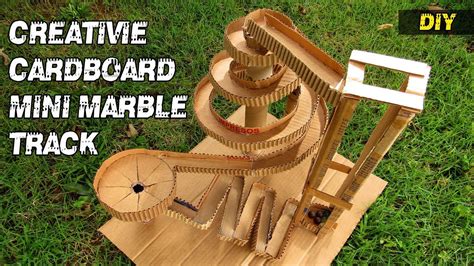 How To Make A Creative Cardboard Mini Marble Track Diy Tutorial Youtube
