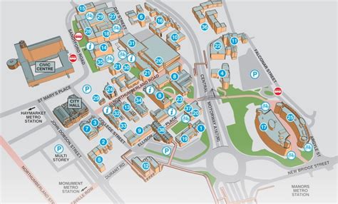 Newcastle University Map