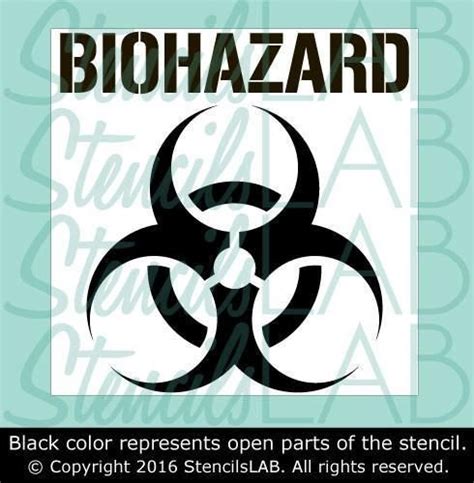 Biohazard Symbol Stencil Safety Stencils Industrial Stencils