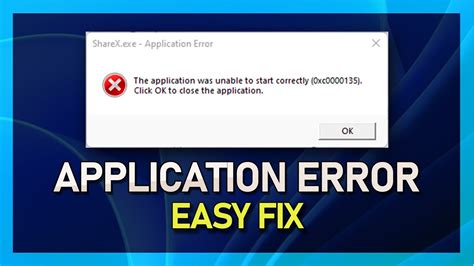 How To Fix Application Error 0xc0000135 Windows 11 Guide