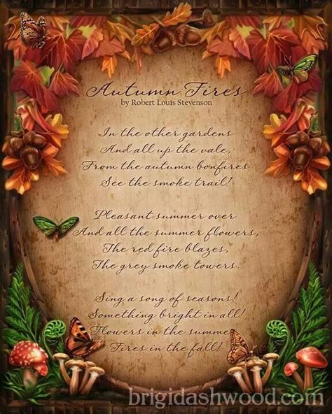 Autumn Poems And Flower Inspiration