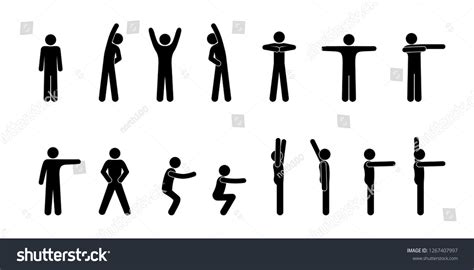 4 207 Stick Human Exercise Images Stock Photos Vectors Shutterstock
