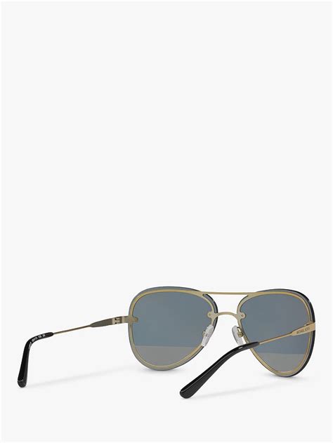Michael Kors Mk1026 Womens La Jolla Aviator Sunglasses Pale Goldgrey