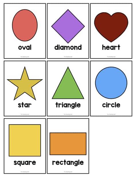 Shapes Free Printable Cards