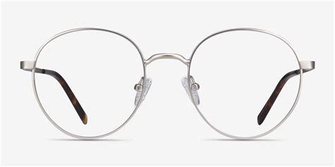 Nomad Round Silver Full Rim Eyeglasses Eyebuydirect