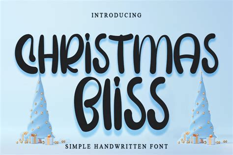 Christmas Bliss Font By Pipi Creative · Creative Fabrica