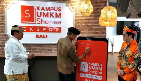 Nusabali Menparekraf Resmikan Kampus Umkm Shopee Ekspor Bali