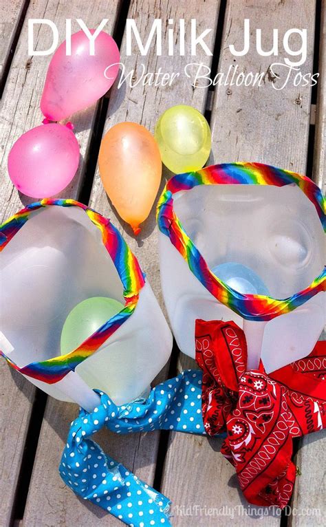Diy Milk Jug Water Balloon Launch Outdoor Summer Game For